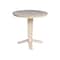 International Concepts 36 in. Solid Wood Round Top Pedestal Dining Table - 35.9 in. High, Unfinished K-36RT-23B-36 - alternate 3